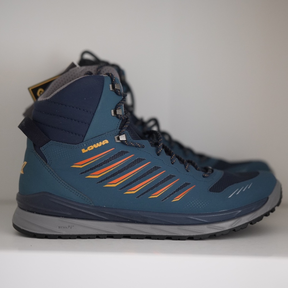 Lowa Made in Europe Axos GTX Gore-Tex Mid Hiking Shoes Blue Waterproof Men